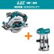 Makita 18V LXT Lithium-Ion Brushless 6-1/2 in. Circular Saw with 18V LXT Brushless Variable Speed Compact Router