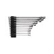 TEKTON Long Fixed/Flex Head 12-Point Ratcheting Box End Wrench Set with Modular Organizers, 11-Piece (1/4-3/4 in. )
