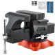VEVOR Bench Vise 5.5 in. Jaw Width 5. 5in. Max Jaw Opening Product 360¬∞ Swivel Locking Base 2.8 in. Throat Depth