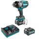 Makita 40V max XGT Brushless Cordless 4-Speed High-Torque 1/2 in. Sq. Drive Impact Wrench Kit w/ Detent Anvil (2. 5Ah)