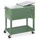 Best Choice Products 20 gal Green Wheeled Chest Cooler with Bottle Opener, Drain Plug