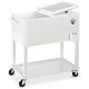 Best Choice Products 20 gal White Wheeled Chest Cooler with Bottle Opener, Drain Plug