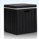 Karl home 40 qt. Black Plastic Patio Side Cooler Table
