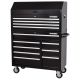 Husky Standard Duty 42 in. W x 18 in. D 12-Drawer Gloss Black Rolling Tool Chest Combo