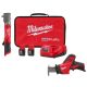 Milwaukee M12 FUEL 12V Lithium-Ion Brushless Cordless 3/8 in. Right Angle Impact Wrench Kit w Two 2.0 Ah Batteries & Recip Saw