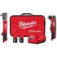 Milwaukee M12 FUEL 12V Lithium-Ion Brushless Cordless 1/2 in Right Angle Impact Wrench Kit w Two 2.0Ah Batteries&Right Angle Drill