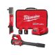 Milwaukee M12 FUEL 12V Lithium-Ion Brushless Cordless 1/2 in. Right Angle Impact Wrench Kit w Two 2.0 Ah Batteries & Spot Blower