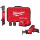 Milwaukee M12 FUEL 12V Lithium-Ion Brushless Cordless 1/2 in. Right Angle Impact Wrench Kit w Two 2.0 Ah Batteries & Recip Saw