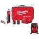 Milwaukee M12 FUEL 12V Lithium-Ion Brushless Cordless 1/4 in. Straight Die Grinder Kit w Two 2.0 Ah Batteries & M12 Inflator