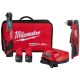 Milwaukee M12 FUEL 12V Lithium-Ion Brushless 3/8 in. Cordless Ratchet Kit w (2) 2. 0Ah Batteries, Charger, Bag & Right Angle Drill