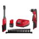 Milwaukee M12 FUEL INSIDER 12V Lithium-Ion Brushless 1/4-3/8 in. Extended Reach Cordless Ratchet Box Kit w Battery & RA Drill