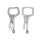 Milwaukee 6 in. and 11 in. Torque Lock Locking C-Clamp with Regular Jaws (2-Pack)