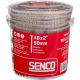 Senco #8 x 2 in. Screw Rex drive Yellow Zinc Flat Head Point T17 Double Thread 8 lb. (1000 Tub)