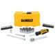 DEWALT 1/4 in. Drive SAE and Metric Mechanics Tool Set (50-Piece) with Carrier Included