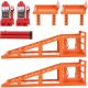 Garvee (2 Pack) Car Ramps, 5T 12,000 Lbs Hydraulic High Lift Service Automotive Car Lift