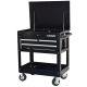 Husky 30 in. Wide by 20 in. Deep 3-Drawer Mechanics Tool Cart, Gloss Black