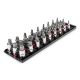 TEKTON 1/2 Inch Drive Hex/Torx Bit Socket Set with Rails and Tray, 32-Piece (1/4-3/4 in., 6-19 mm, T30-T80)