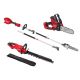 Milwaukee M18 FUEL 18V Brushless Cordless 8 in. HATCHET Pruning Saw w/ 24 in. Hedge Trimmer and 10 in. QUIK-LOK Pole Saw