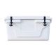 Unbranded 65 qt. Portable Outdoor Food and Beverage Ice Chest Cooler in White for Camping, Garden, Patio, Fishing