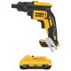 DEWALT 20V MAX XR Lithium-Ion Cordless Brushless Drywall Screw Gun with Threaded Clutch Housing with Compact 4.0Ah Battery Pack