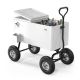VINGLI 80 qt. Wagon Rolling Cooler Ice Chest with Long Handle and 10 in. Wheels, Portable Patio Party Bar Cold Drink Beverage