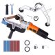 SKYSHALO Pipe Tube Polisher Sander, 1000W Pipe Belt Sander with 6 Variable Speeds 1100-3200rpm, Professional Belt Sander Grinding