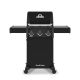 Broil King Crown 310 Shadow 3-Burner Propane Gas Grill in Black