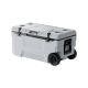 SKYSHALO Portable Cooler, 74 qt. Wheeled Cooler with Ice Retention, Heavy-Duty Handles and Cup Holder, Lightweight Rigid Material