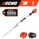 ECHO 56-Volt 21in. X Series Double-Sided Reciprocating Pole Hedge Trimmer w/ 42 in. Shaft and 5.0Ah Battery and Rapid Charger