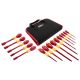 Wiha 1000-Volt Insulated Soft Finish Screwdriver Set and Nut Driver Set (15-Piece)