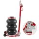 SKYSHALO Air Jack, 3 Ton/6600 lbs. Triple Bag Air Jack, Airbag Jack with 6-Steel Pipes, Lift up to 17.7 in. (Red)
