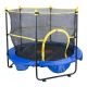 SKYSHALO 5 ft. Trampoline for Kids 60 in. Indoor/Outdoor Toddlers Trampoline with Safety Enclosure Net Gymnastics Bar