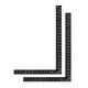 POWERTEC Framing Square, 24 in. L x 2 in. W Steel Carpenter Square with Rafter Tables, Framing Tools & Right Angle Ruler (2-Pack)