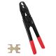 SKYSHALO PEX Crimping Tool, Dual Head Combo PEX Crimper Tool for 1/2 in. and 3/4 in. PEX Copper Crimp Rings Compact Wrench Tool