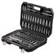 SKYSHALO Socket Set, 1/4 in. and 3/8 in. Drive Socket and Ratchet Set, 6-Point Socket Opening, 106 Pieces Tool Set