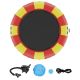 SKYSHALO Inflatable Water Bouncer, Portable Bounce Swim Platform with 5-Step Ladder, 17ft. Recreational Water Trampoline