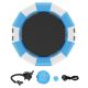 SKYSHALO Inflatable Water Bouncer, Portable Bounce Swim Platform with 3-Step Ladder, 13ft. Recreational Water Trampoline