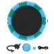 SKYSHALO Inflatable Water Bouncer, Portable Bounce Swim Platform with 3-Step Ladder, 15ft. Recreational Water Trampoline