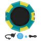 SKYSHALO Inflatable Water Bouncer, 10 ft. Recreational Water Trampoline, Portable Bounce Swim Platform with 3-Step Ladder