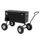 Karl home 80 qt. Black Outdoor Food and Beverage Wagon Rolling Cooler Ice Chest With Handle And 10 in. Wheels