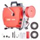 SKYSHALO 120FT. x 7/8 in. Drain Cleaner Machine, 420W Electric Sewer Snake Auger Manual Feed with 6 Cutters for Pipes