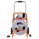 SKYSHALO 120FT. x 7/8 in. Drain Cleaner Machine, 420W Electric Sewer Snake Auger Manual Feed with 6 Cutter CW/CCW Control