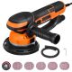 SKYSHALO Random Orbital Sander 6 in. Corded DA GA Dual Action Orbital Sander 850 W 7400 PRM Variable Speed Electric Palmsander