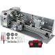 SKYSHALO Metal Lathe 8.7 x 29.5 In. /220 x 750MM Mini Metal Lathe 1.1 KW Infinitely Variable Speed Mini Lathe Machine LED Screen