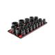 TEKTON 3/4 in. Drive 6-Point Impact Socket Set with Rails and Trays, 25-Piece (17-50 mm, Common Sizes)