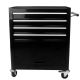 Damodpoy 13 in. 4 Drawers Multifunctional Tool Chests With Wheels Black Steel Tools and Tool Organizers Tool Cabinets