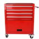 Damodpoy 13 in. 4 Drawers Multifunctional Tool Chests With Wheels Red Steel Tools and Tool Organizers Tool Cabinets Red