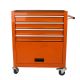 Damodpoy 13 in. 4 Drawers Multifunctional Tool Chests With Wheels Orange Steel Tools and Tool Organizers Tool Cabinets Orange