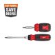 Milwaukee 14-in-1 Ratcheting Multi-Bit Screwdriver and 8-in-1 Compact Multi-Bit Screwdriver (2-Pack)