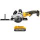 DEWALT ATOMIC 20V MAX Lithium-Ion Cordless Brushless 4-1/2 in. Circular Saw with 20V MAX XR POWERSTACK 3.5 Ah Battery Pack